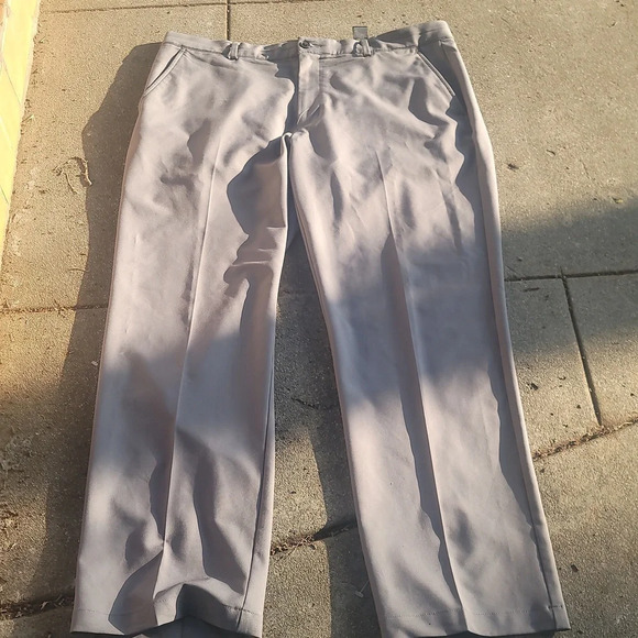Greg Norman 36 x 30 stretch gray grey flat front pants trousers golf - Picture 1 of 7